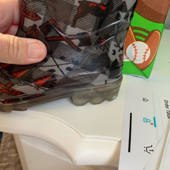 Western Chief Forest Camping Lighted Rain Boots Size 7/8 Toddler - Picture 5 of 11